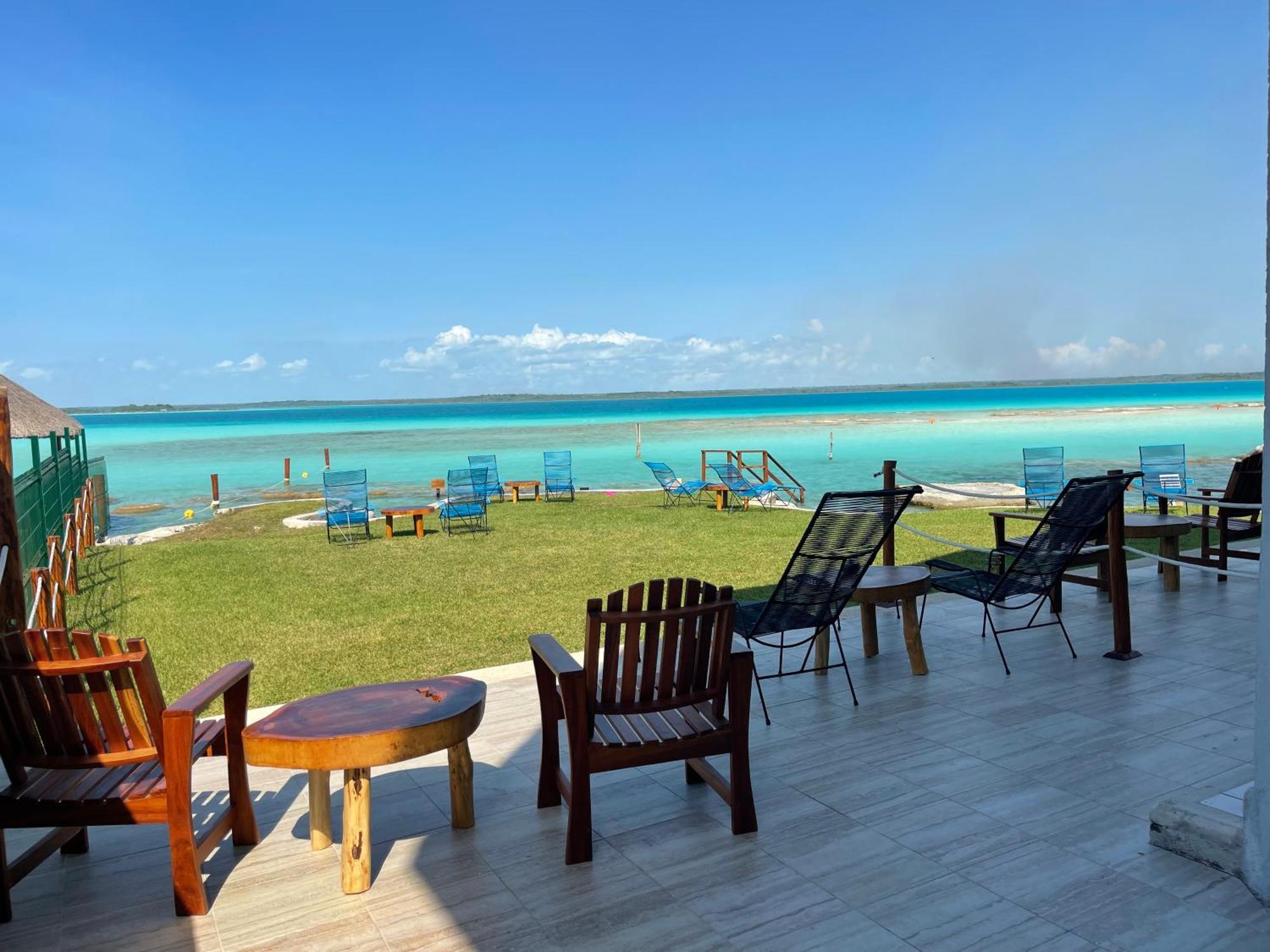 Blue Caribe Bacalar Front Lagoon Extérieur photo
