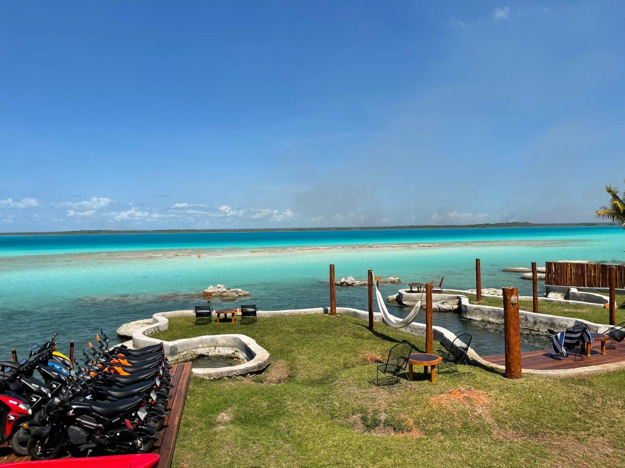 Blue Caribe Bacalar Front Lagoon Extérieur photo