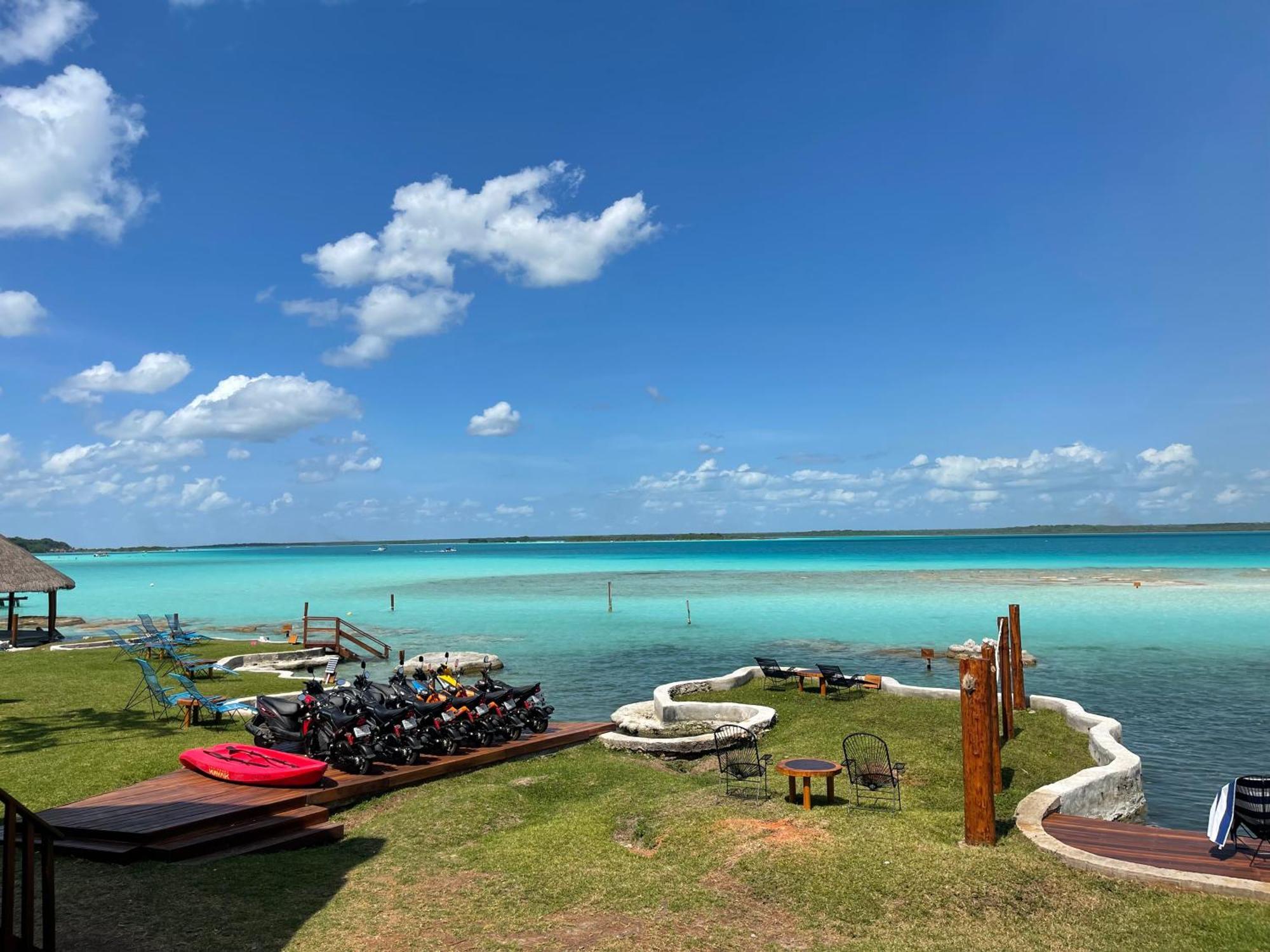 Blue Caribe Bacalar Front Lagoon Extérieur photo