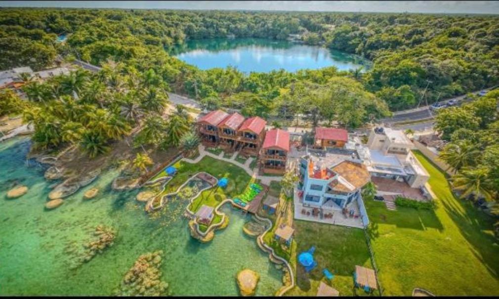 Blue Caribe Bacalar Front Lagoon Extérieur photo